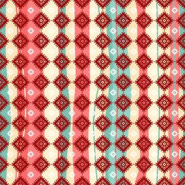 Tribal striped pattern Stock Illustration