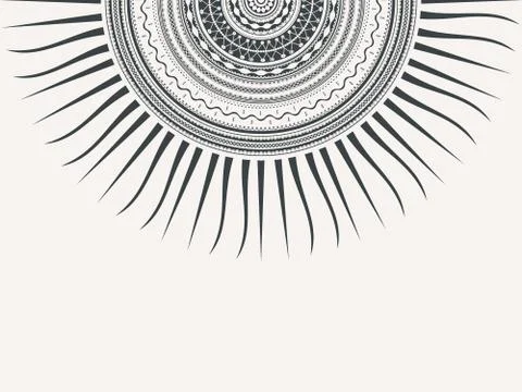 Tribal sun Stock Illustration