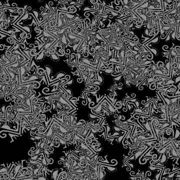 Tribal symbol motif random pattern Stock Photos