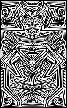 Tribal tatoo Stock Illustration