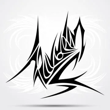 Tribal tattoo abstraction Stock Illustration