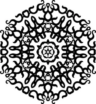 Tribal Tattoo Circular Stock Illustration