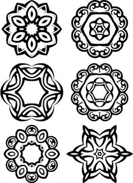 Tribal Tattoo Circular Stock Illustration