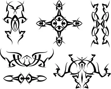 Tribal tattoo design Stock Illustration