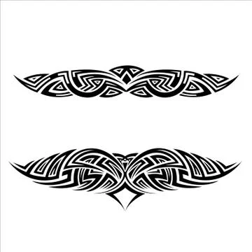 Tribal tattoo design Illustrazione stock
