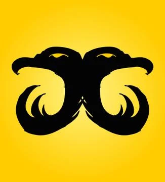 Tribal tattoo eagle head vector art Illustrazione stock