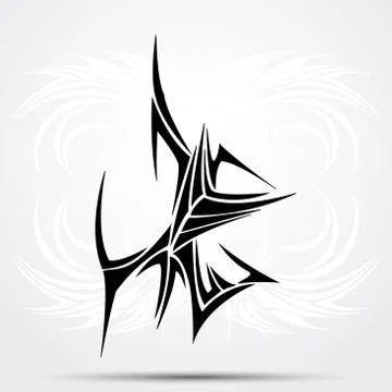 Tribal tattoo Illustrazione stock
