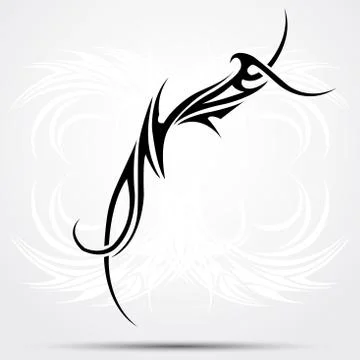 Tribal tattoo Illustrazione stock