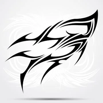 Tribal tattoo Illustrazione stock