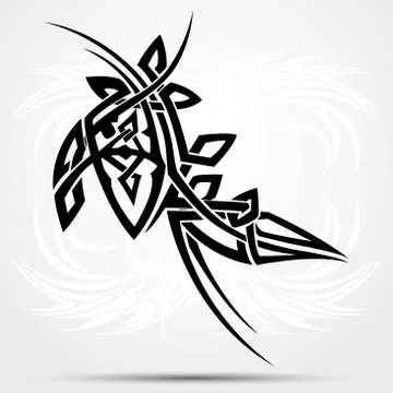 Tribal tattoo Stock Illustration