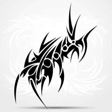 Tribal tattoo. vector illustration. Illustrazione stock
