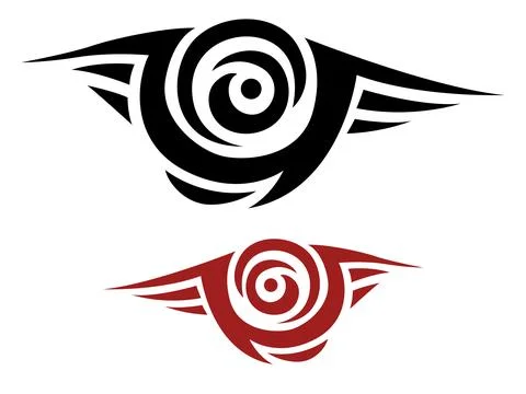 Tribal tattoo vector stencil Stock Illustration