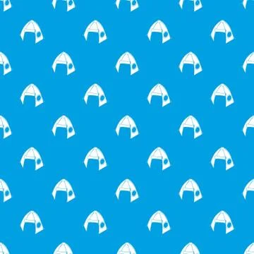 Tribal tent pattern vector seamless blue 스톡 일러스트