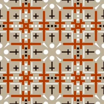 Tribal vector seamless pattern. Ethnic geometric abstract background. Colorfu Illustrazione stock