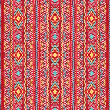 Tribal vertical striped pattern - 1 Stock Illustration