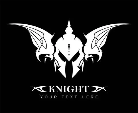 Tribal white knight Stock Illustration
