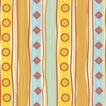 Tribal yellow pattern Stock Illustration