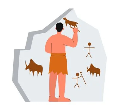 Tribe people scene vector concept Stock Illustration
