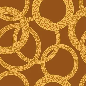 Tribe seamless pattern, Mystical round. Vector 스톡 일러스트