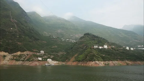 Tribe of the Three Gorges , Yangtze river Stock Footage 107519439