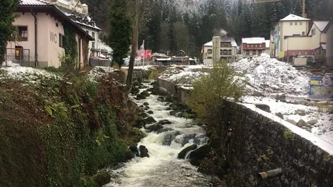 Triberg Falls, one of the highest waterfalls in Germany Stock Footage 82523693