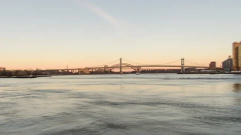 Triborough Hellgate Fast Hyperlapse Stock Footage 233943376