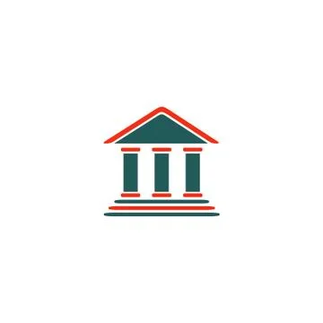 Tribunal Icon Vector Stock Illustration