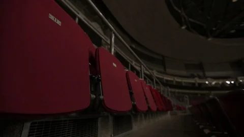 Tribune at the Ice Palace Stock Footage 73044421