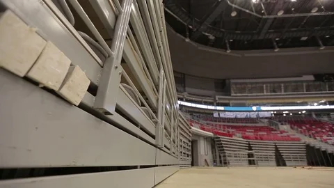 Tribune at the Ice Palace Stock Footage 73045615