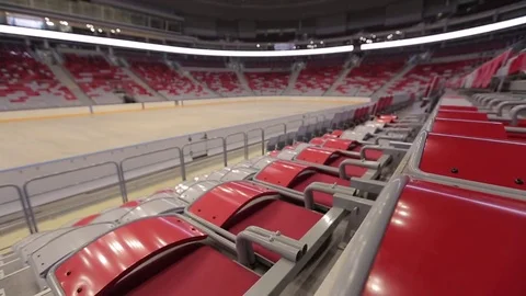 Tribune at the Ice Palace Stock Footage 73045923