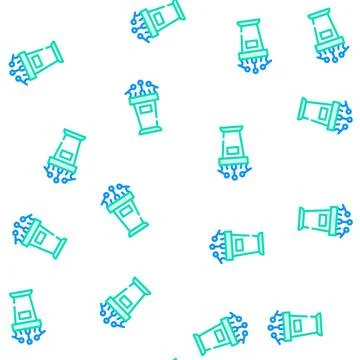 Tribune for interview vector seamless pattern 스톡 일러스트