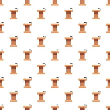 Tribune for speech pattern Illustrazione stock