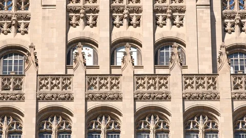 TRIBUNE TOWER CLOSEUP Video stock 95876809