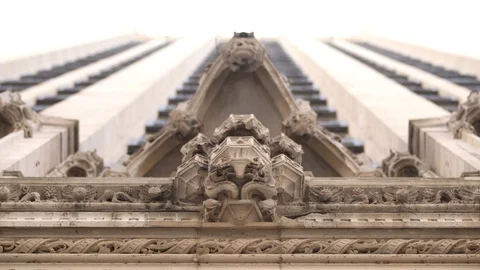 TRIBUNE TOWER LOW ANGLE PAN 스톡 동영상 95877485