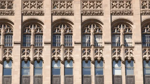 TRIBUNE TOWER WINDOWS Video stock 95879068