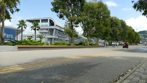 Tribunes of the stadium for Formula 1 races Stock Footage 161014553