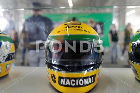 Photograph: Tribute to Ayrton Senna on the 25th anniversary of his
