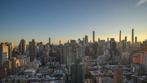 Tribute in Light 9/11 Memorial Timelapse Stock Footage 284460024
