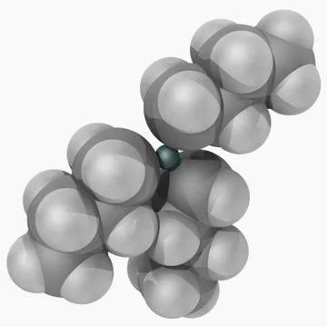 Tributyltin hydride molecule Stock Illustration