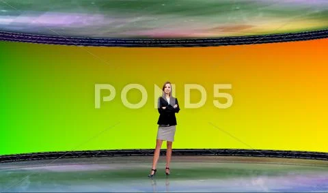 Tricaster Psd TV Studio Set for Business 005 PSD 템플릿