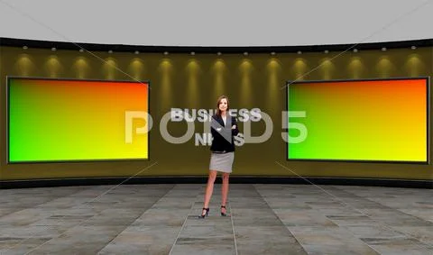 Tricaster Psd TV Studio Set for Business 014 PSD-Vorlage