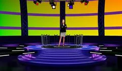 Tricaster Psd TV Studio Set for Entertainment PSD Template