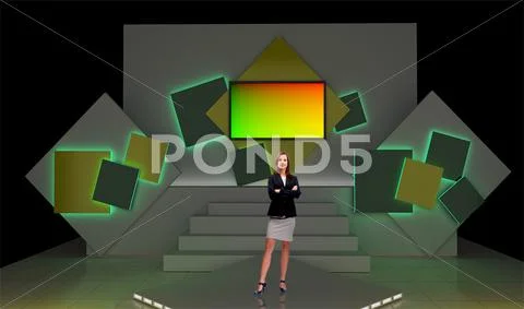Tricaster Psd TV Studio Set for Entertainment-18 PSD Template