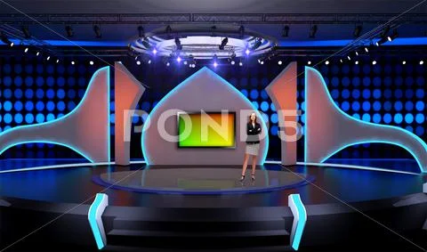 Tricaster Psd TV Studio Set for Entertainment-28 PSD Template
