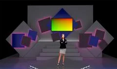 Tricaster Psd TV Studio Set for Entertainment PSD Template