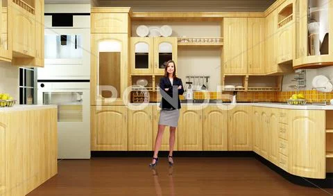 Tricaster Psd TV Studio Set for Cookery Show Modello PSD