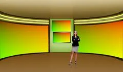 Tricaster Psd TV Studio Set for Agriculture PSD Template