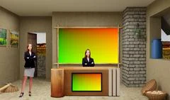 Tricaster Psd TV Studio Set for Agriculture PSD Template
