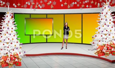 Tricaster Psd TV Studio Set for Miscellaneous PSD Template