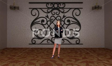 Tricaster Psd TV Studio Set for Talkshow PSD Template